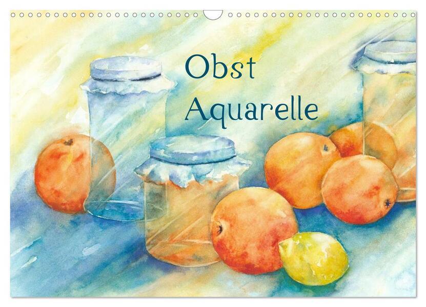 Obst Aquarelle (Wandkalender 2025 DIN A3 quer), CALVENDO Monatskalender