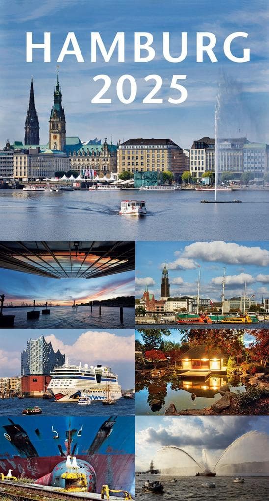 HAMBURG 2025. 3-Monats-Tischkalender