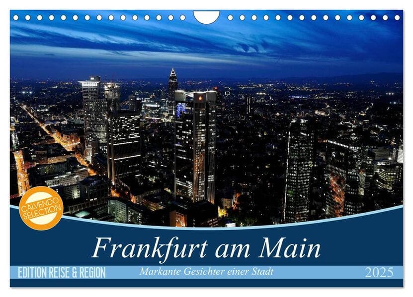 Frankfurt am Main (Wandkalender 2025 DIN A4 quer), CALVENDO Monatskalender