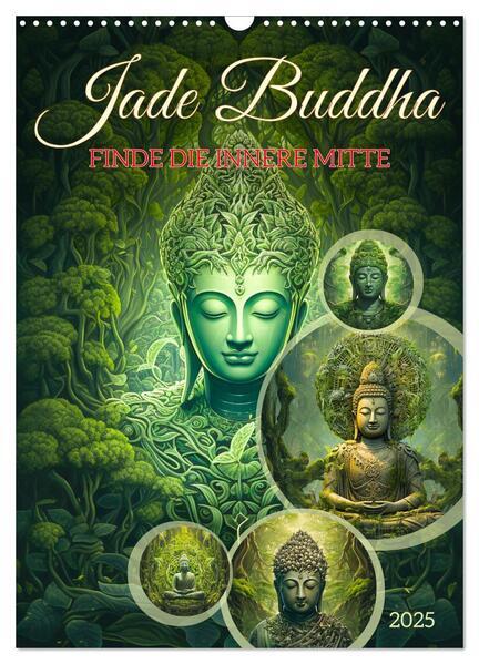 Jade Buddha - Finde die innere Mitte (Wandkalender 2025 DIN A3 hoch), CALVENDO Monatskalender