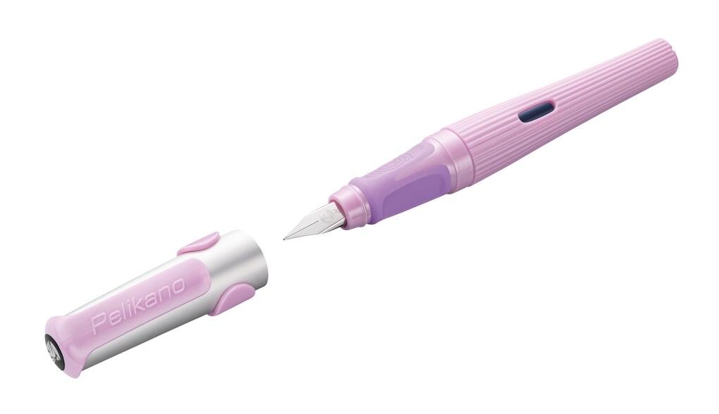 Pelikan Füller Pelikano® structure für Rechtshänder, Pink, Feder M