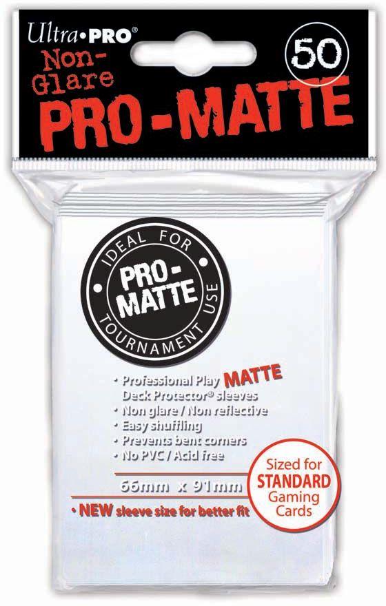 UltraPro - White Pro-Matte Sleeves, 50