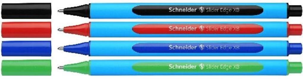 Schneider Kugelschreiber Slider Edge XB, 4er Set