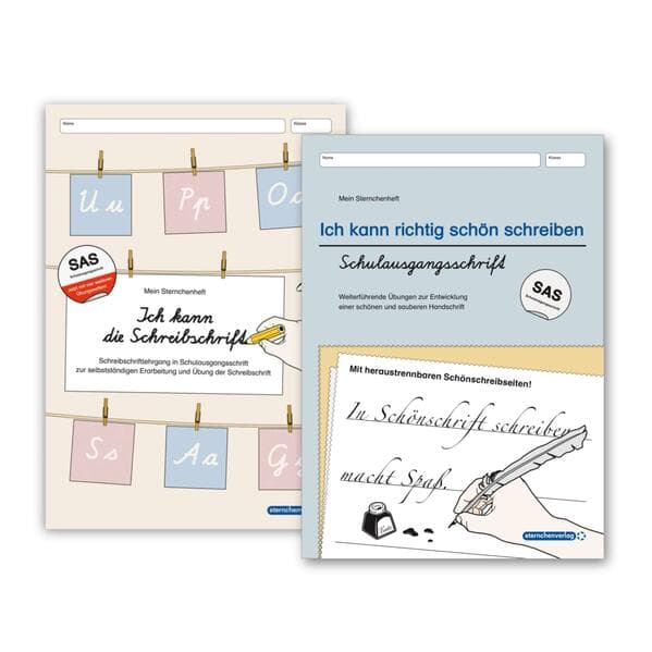 Ich kann die Schreibschrift und Ich kann richtig schön schreiben - Ausgabe Schulausgangsschrift - 2 Hefte