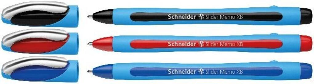 Schneider Kugelschreiber Slider Memo XB, 3er Set