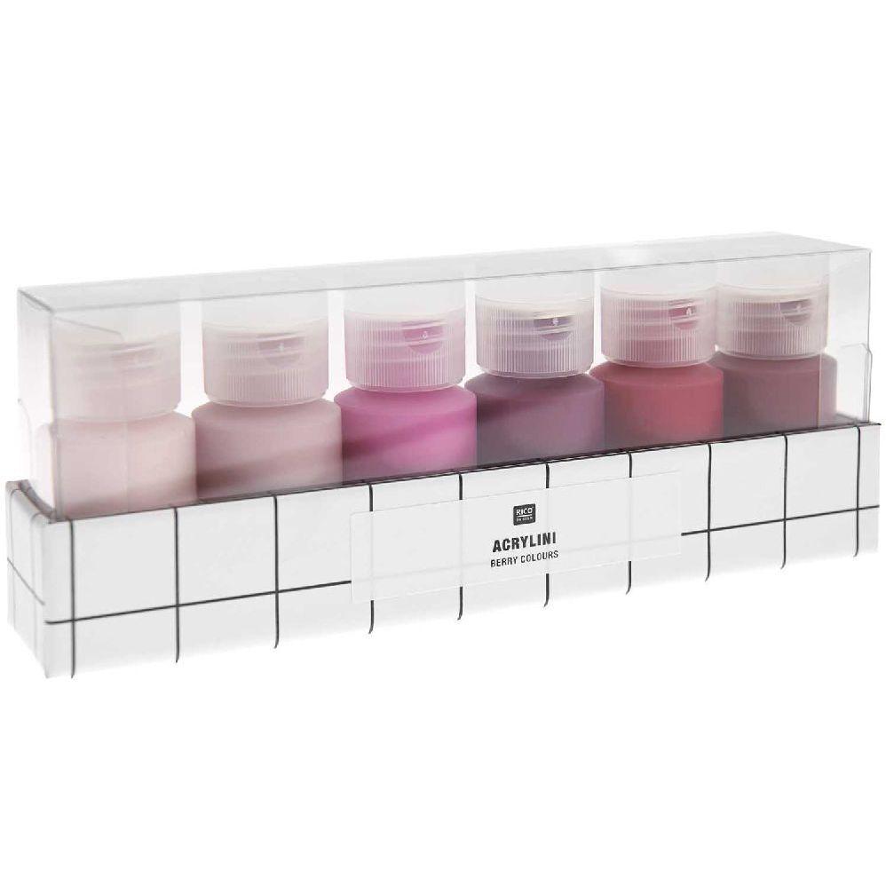 Acrylini Set Berry Colours, 6 x 22 ml