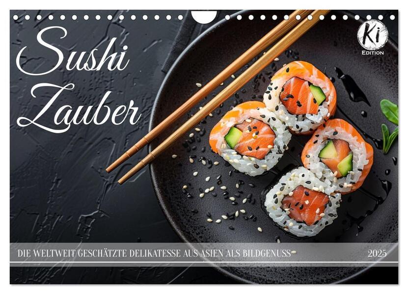 Sushi Zauber (Wandkalender 2025 DIN A4 quer), CALVENDO Monatskalender