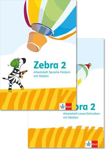 Zebra 2. Paket: Arbeitsheft Sprache Förderheft, Arbeitsheft Lesen/Schreiben Klasse 2