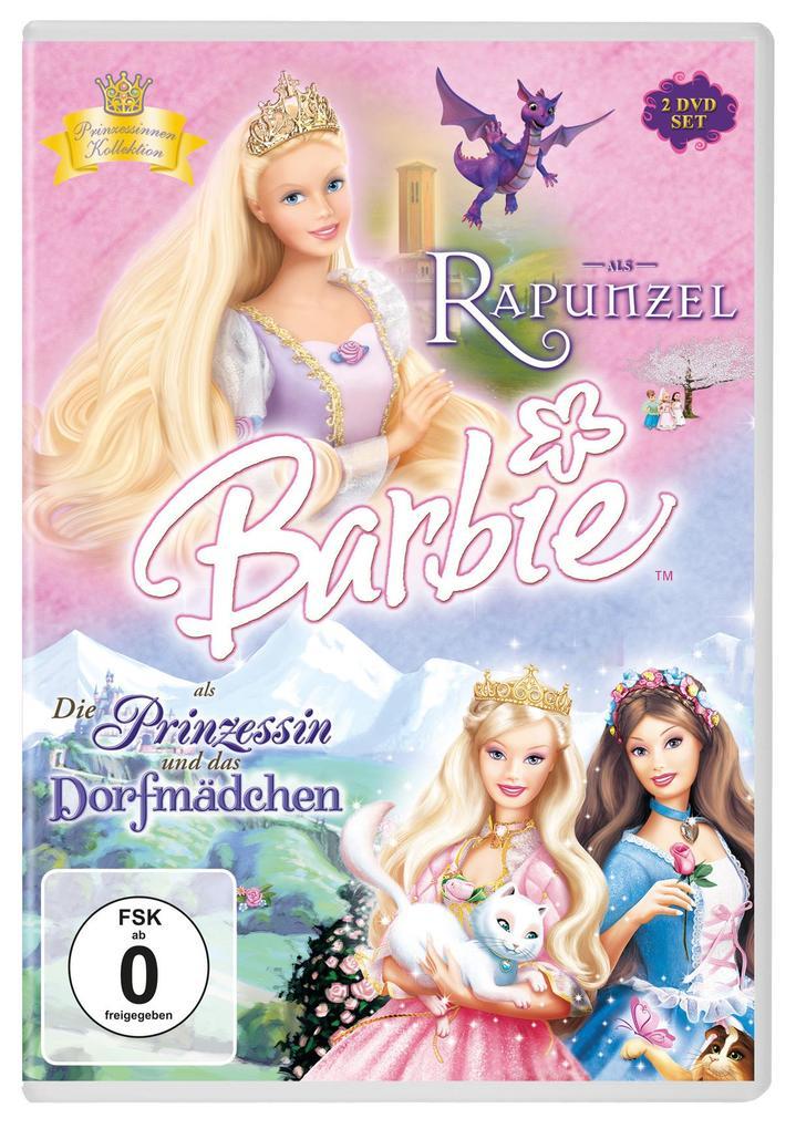 Barbie als Rapunzel & Barbie als die Prinzessin und das Dorfmädchen