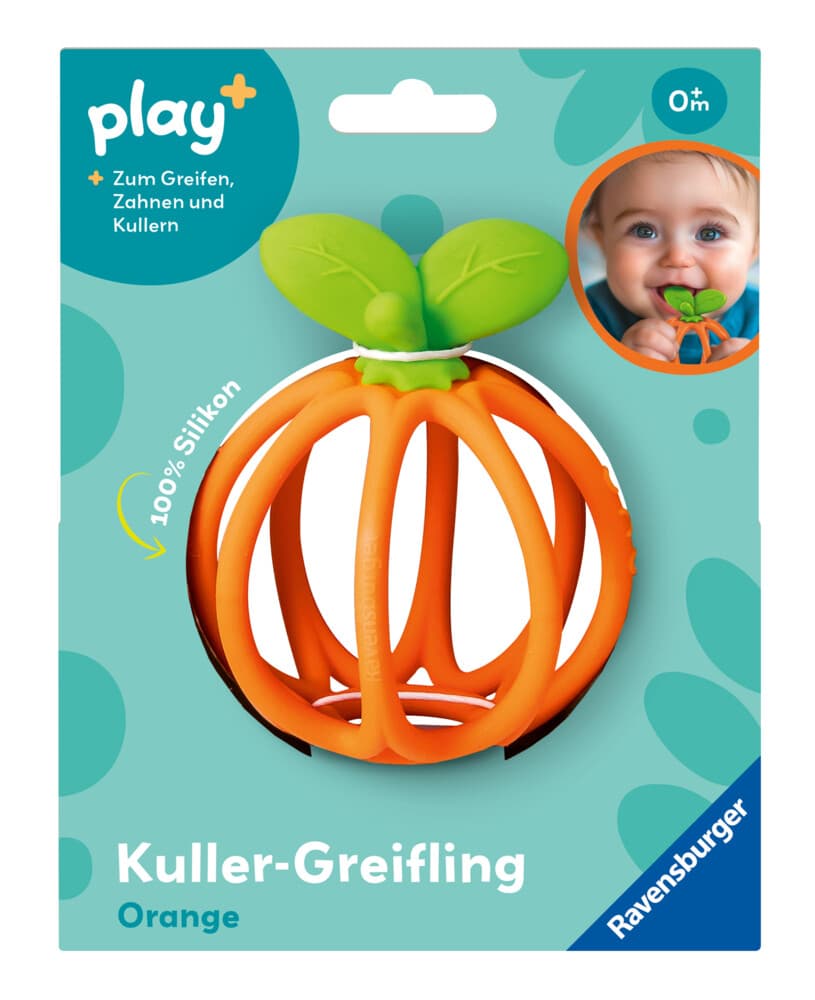 Play+ Kuller-Greifling: Orange - ab 0 Monate