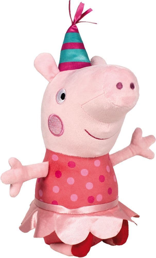 Schmidt Spiele 42829 - Peppa Pig, Peppa Wutz, Ferkelmädchen Party, 38 cm, Plüsch