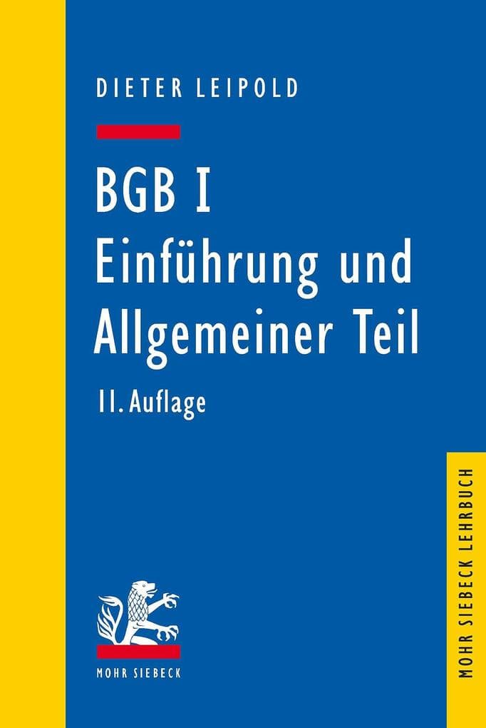 BGB I: Einführung und Allgemeiner Teil