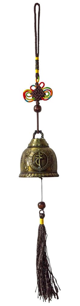 Klangspiel "Buddha Glocke mit Glücksknoten"