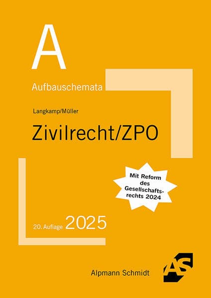 Aufbauschemata Zivilrecht / ZPO