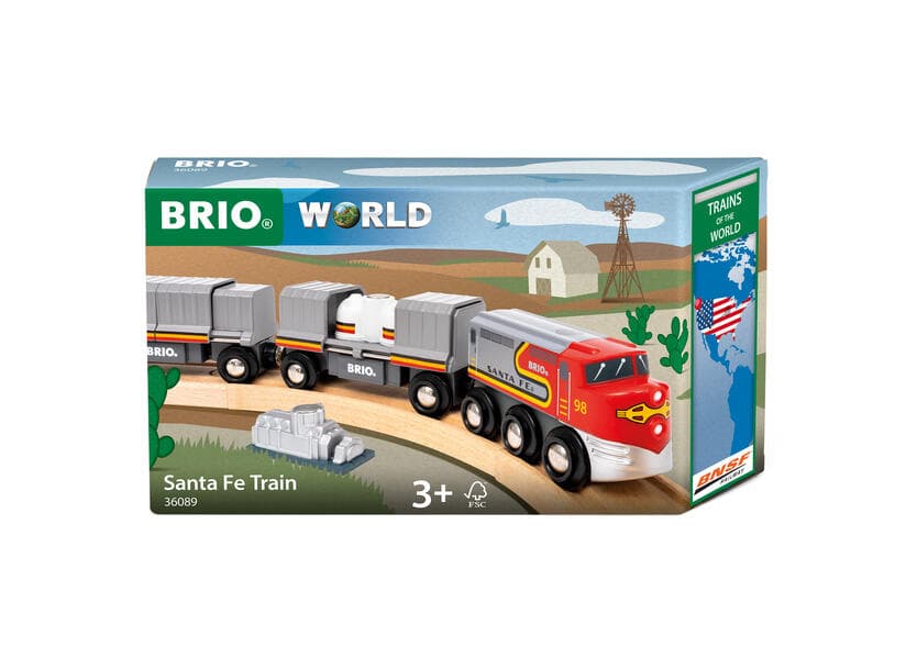 BRIO World - Trains of the World Santa Fe Zug