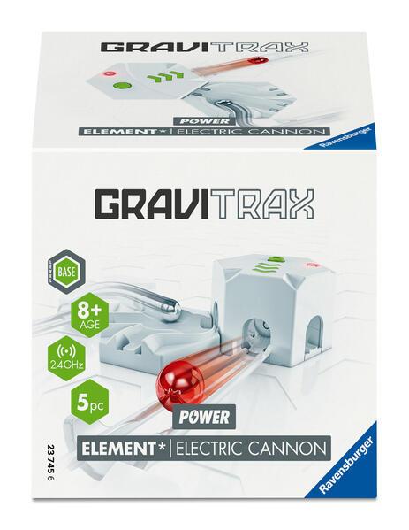 Ravensburger GraviTrax POWER Element Electric Cannon 23745 - elektronische Erweiterung für deine Kugelbahn - Murmelbahn und Konstruktionsspielzeug ab 8 Jahre