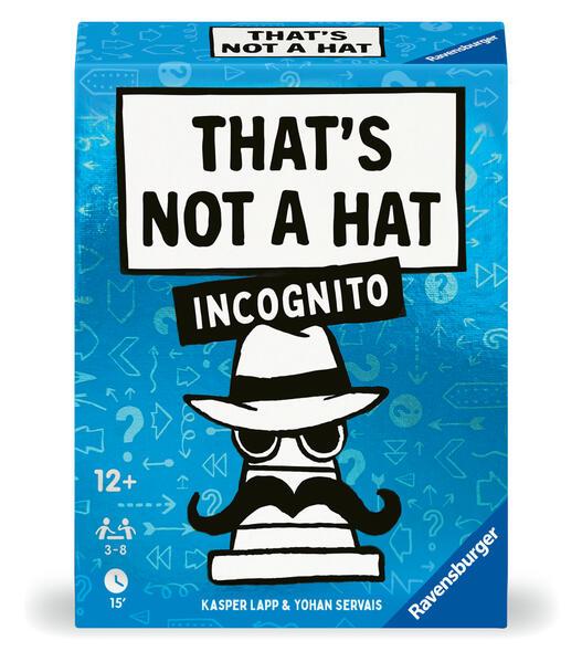 Ravensburger® - 24685 That's not a hat - Incognito - Partyspiel, Kartenspiel für 3-8 Personen, lustige Unterhaltung ab 12 Jahren