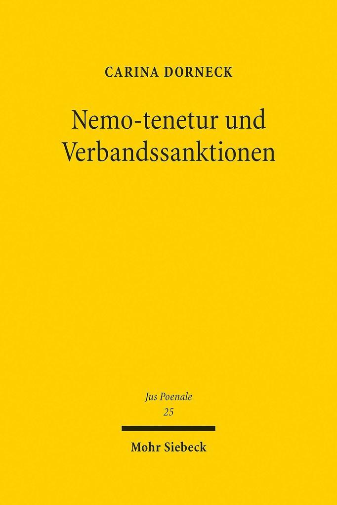 Nemo-tenetur und Verbandssanktionen