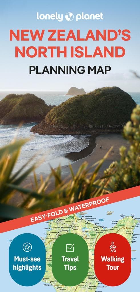 Lonely Planet New Zealand's North Island Planning Map