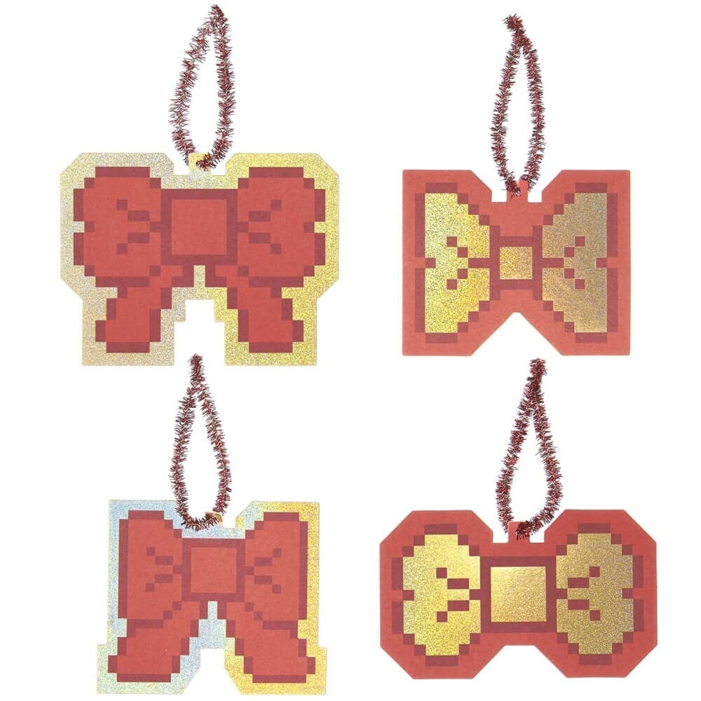 Geschenkanhänger M, Schleifen, Pixel, FSC MIX