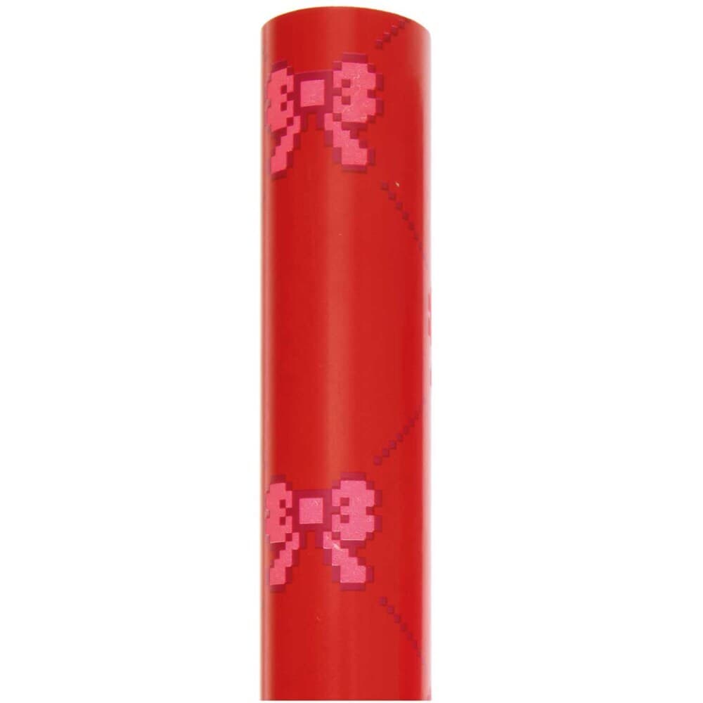 Geschenkpapier Pixel Schleifen, Rot, FSC MIX