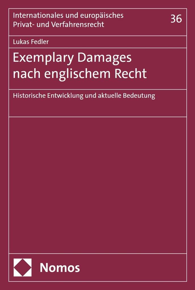 Exemplary Damages nach englischem Recht