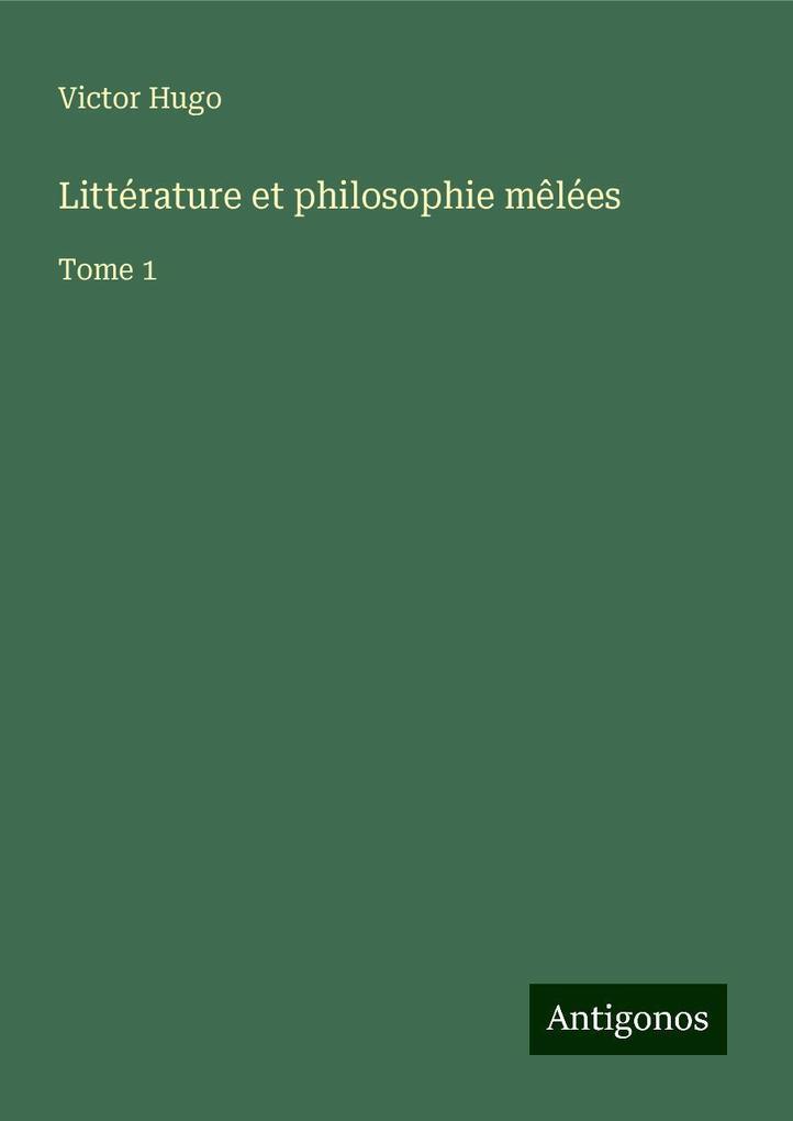 Littérature et philosophie mêlées