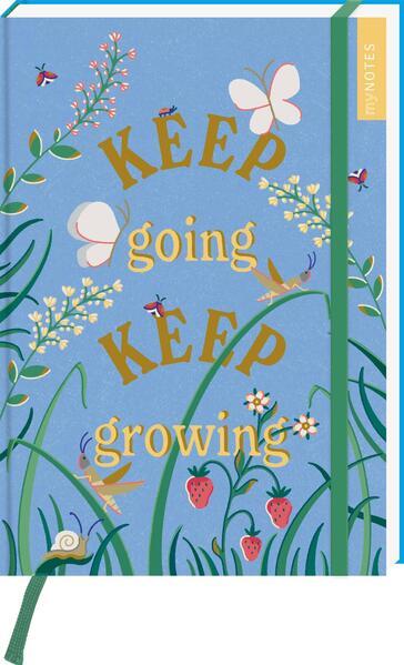 myNOTES Papeterie: Notizbuch A5 Cottage Style: Keep going keep growing