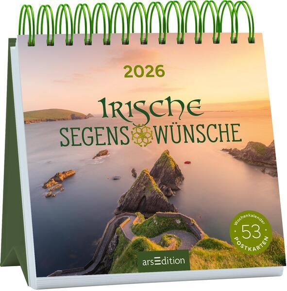 Postkartenkalender Irische Segenswünsche 2026