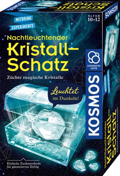 Nachtleuchtender Kristall-Schatz