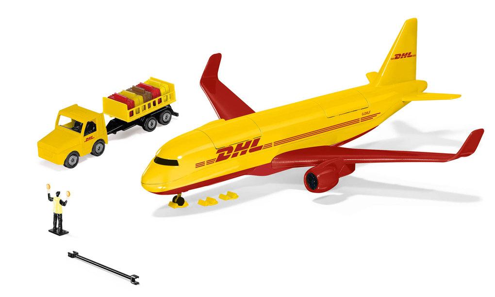 SIKU World - DHL Frachtflugzeug mit Zubehör