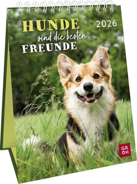 Wochenkalender 2026: Hunde sind die besten Freunde