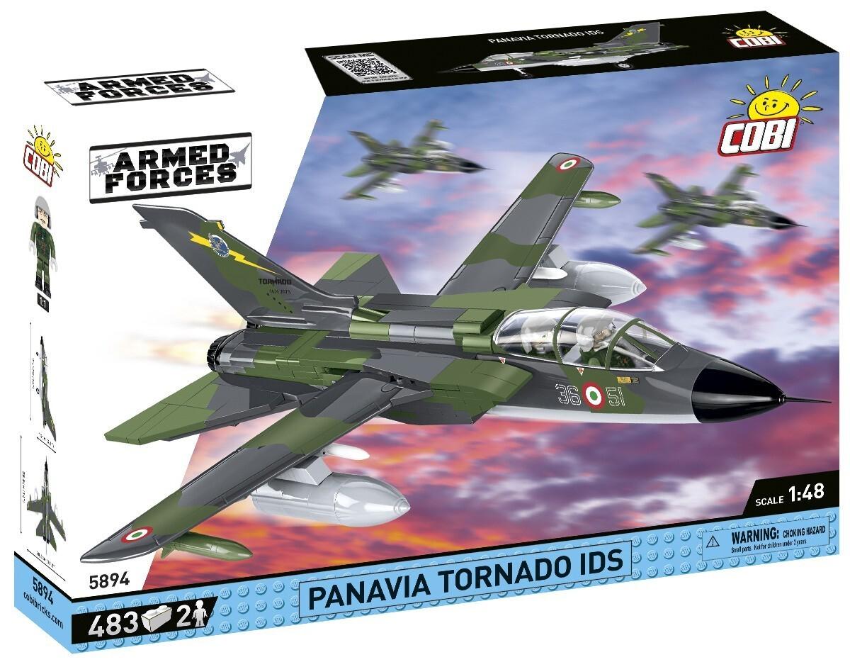 COBI Armed Forces 5894 - Panavia Tornado IDS, World War II, Bausatz 1:48, 483 Klemmbausteine, 2 Figuren