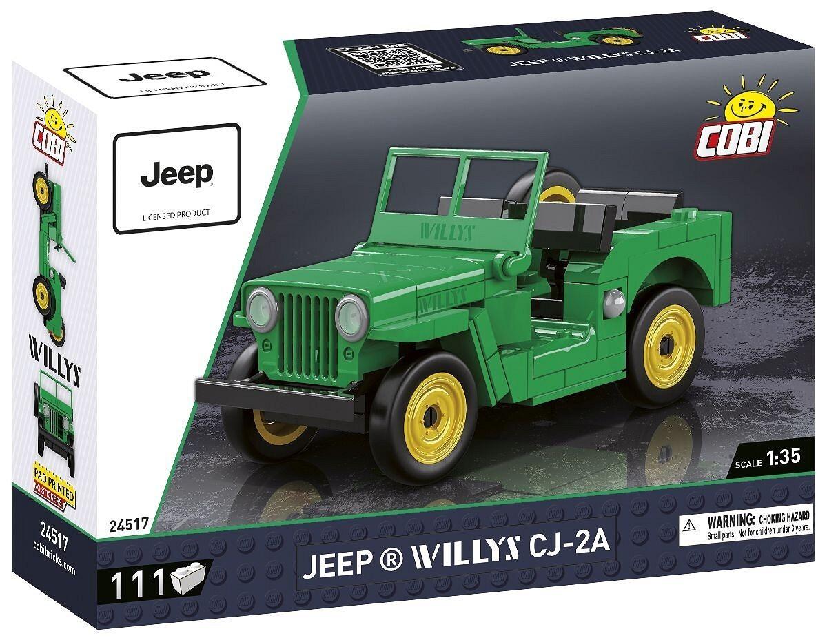 COBI Jeep 24517 - Jeep Willys CJ-2A, Bausatz 1:35, 111 Klemmbausteine