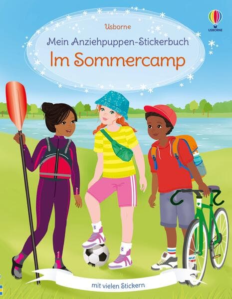 Mein Anziehpuppen-Stickerbuch: Im Sommercamp