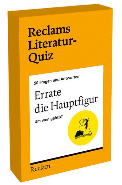 Errate die Hauptfigur. Um wen geht's? 50 Fragen und Antworten für Büchermenschen