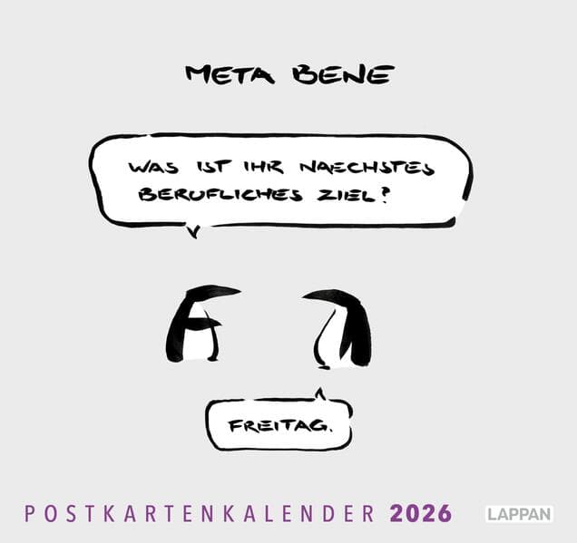 meta bene Postkartenkalender 2026