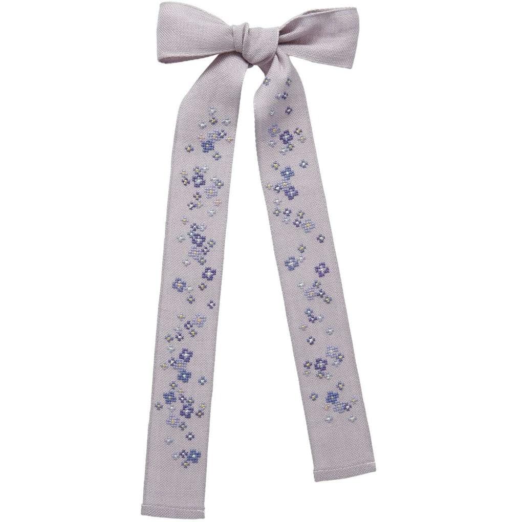 Stickpackung Gezählter Kreuzstich, Schleife Vergissmeinnicht, 4x106cm