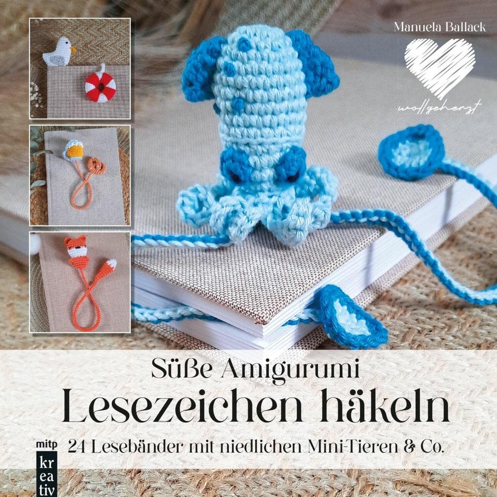 Süße Amigurumi Lesezeichen häkeln