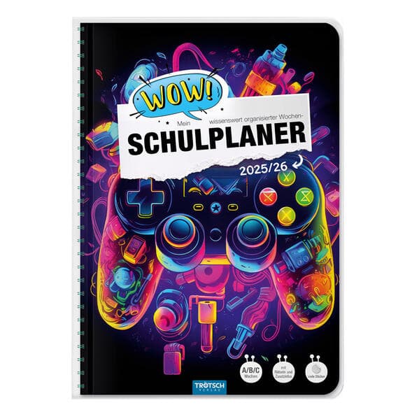 Trötsch Schulplaner WOW Gaming 25/26