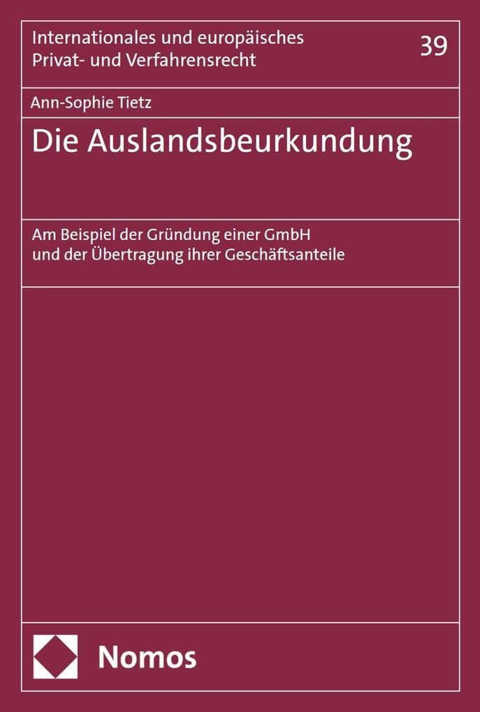 Die Auslandsbeurkundung