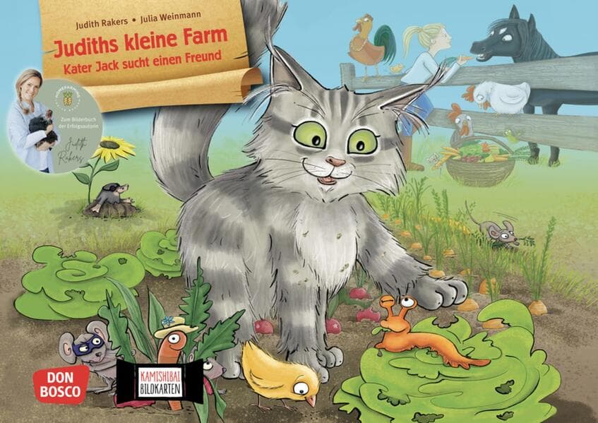 Judiths kleine Farm. Kater Jack sucht einen Freund. Kamishibai Bildkartenset