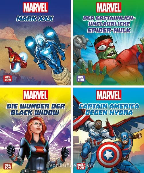 Nelson Mini-Bücher: 4er Marvel 5-8