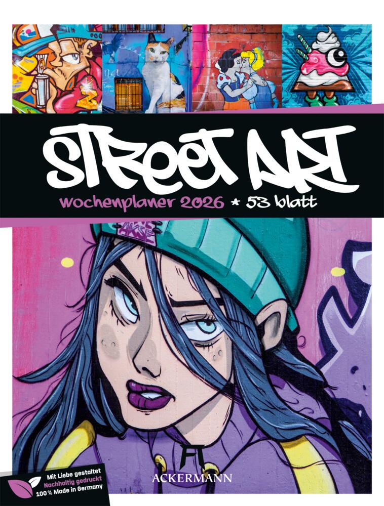 Street Art - Graffiti - Wochenplaner Kalender 2026