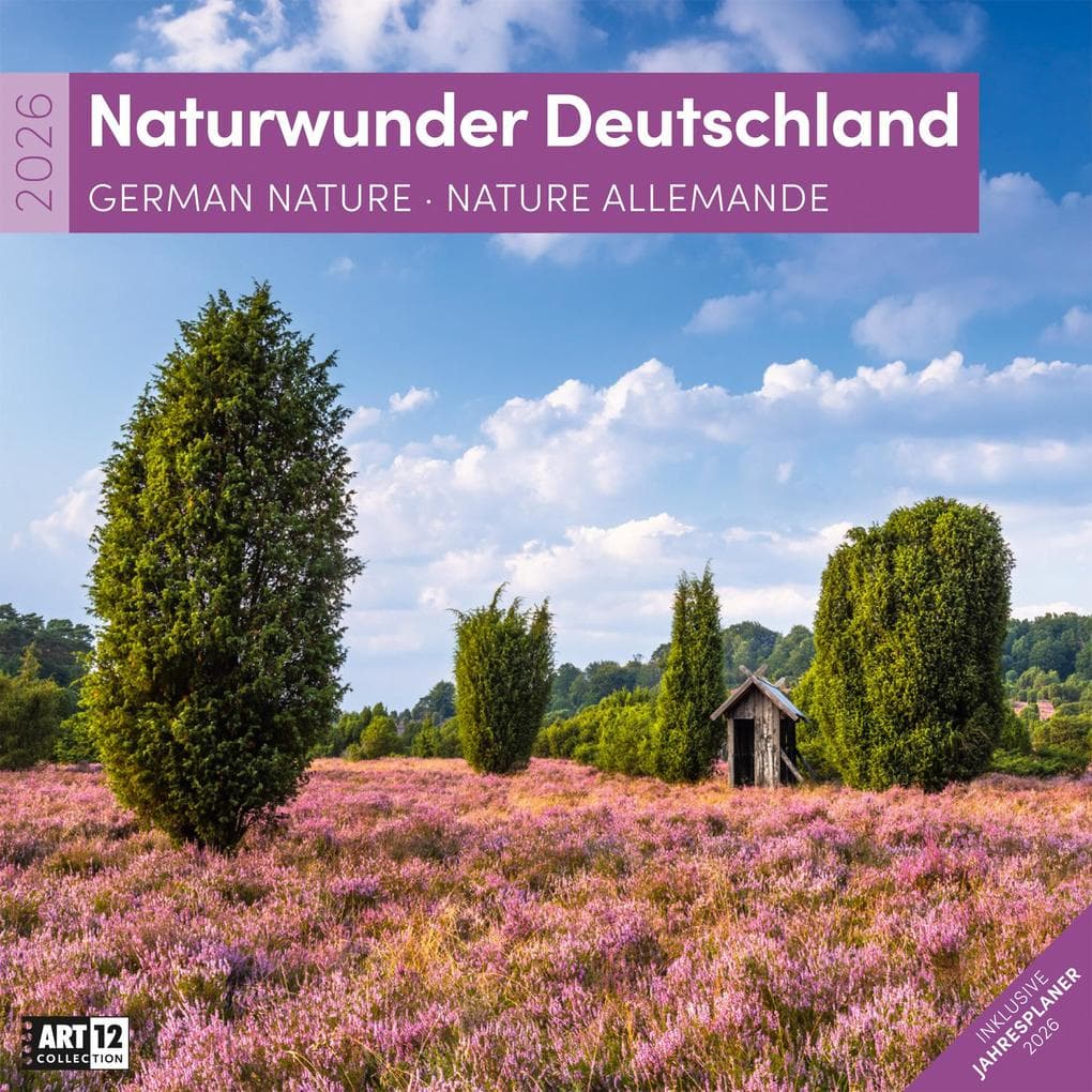 Naturwunder Deutschland Kalender 2026 - 30x30