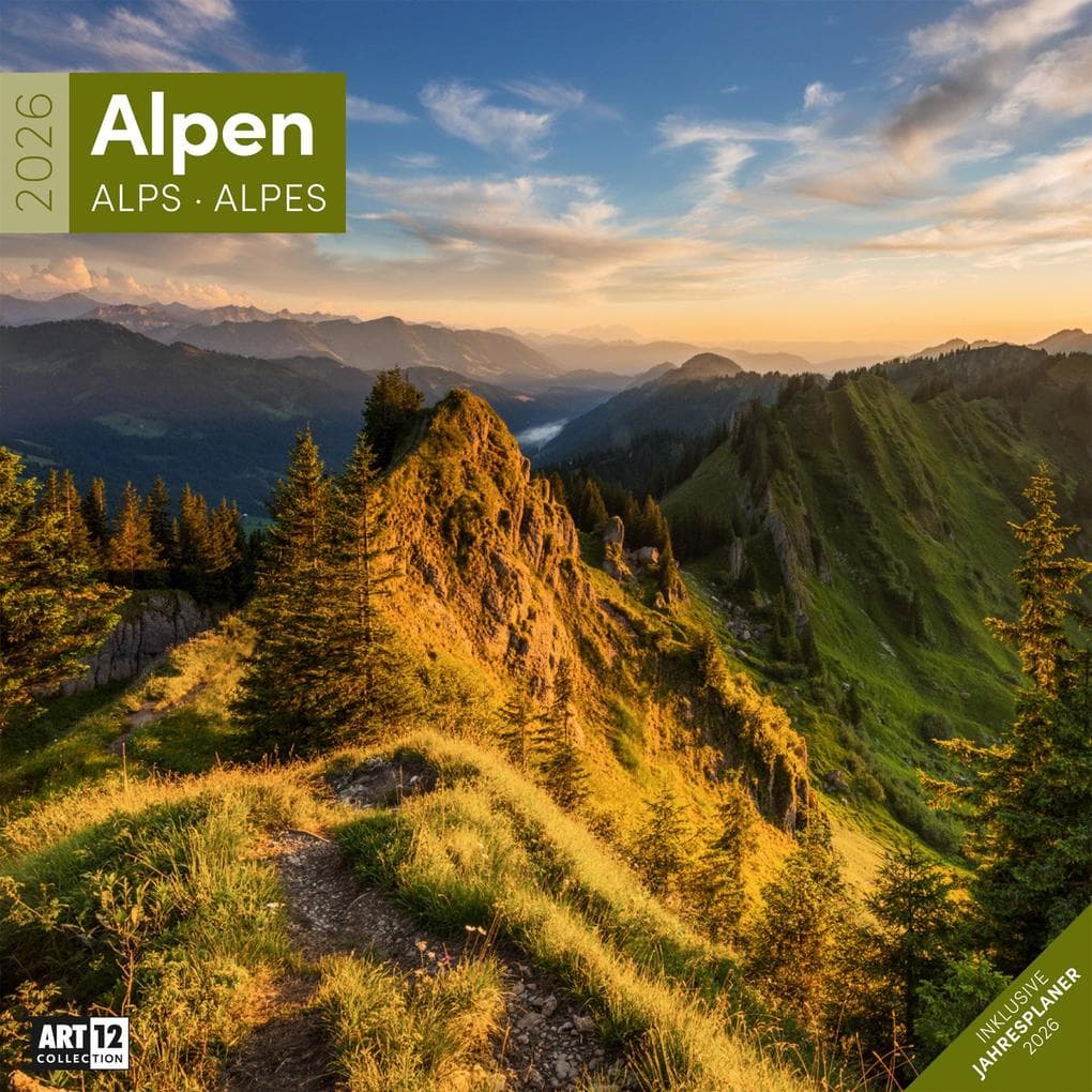 Alpen Kalender 2026 - 30x30