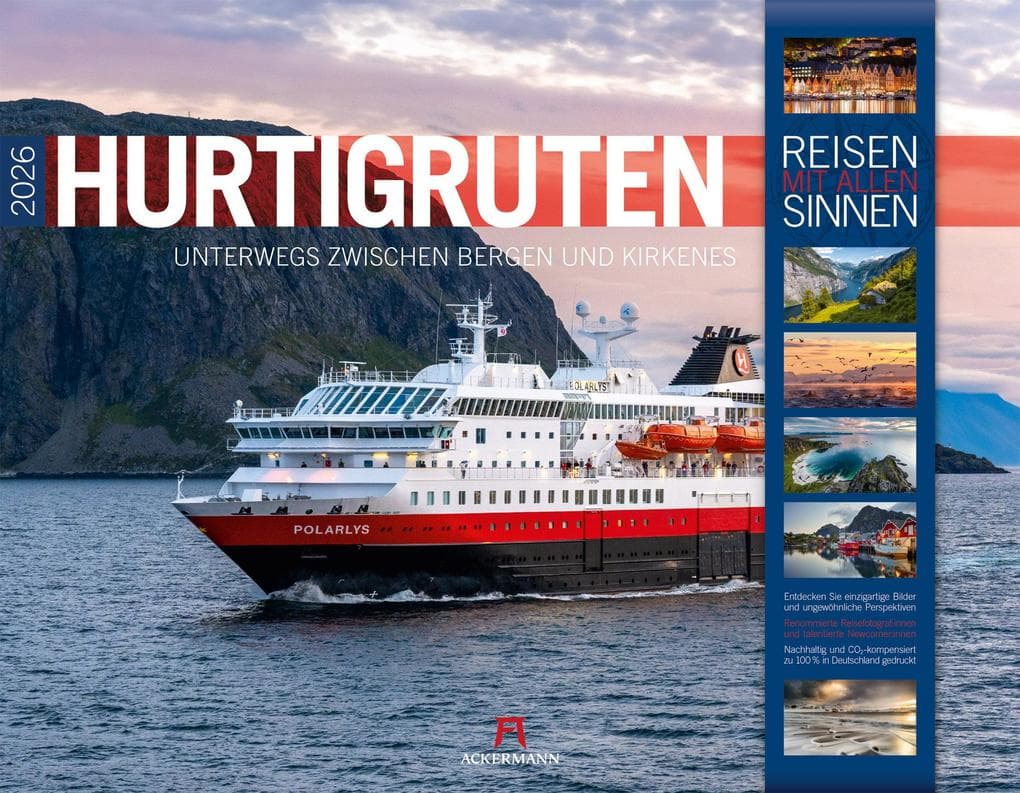 Hurtigruten - Unterwegs zwischen Bergen und Kirkenes Kalender 2026