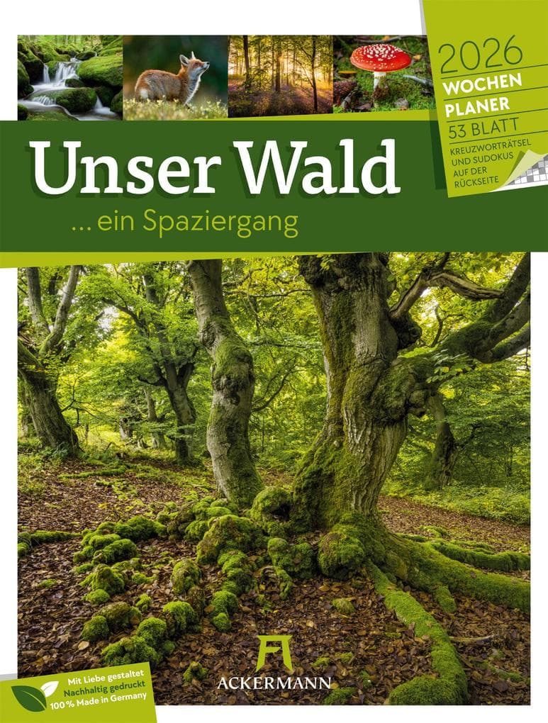 Unser Wald - Wochenplaner Kalender 2026