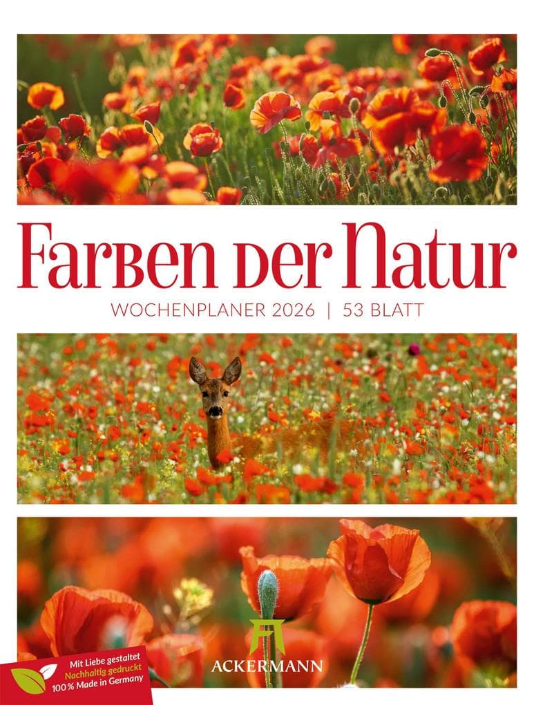 Farben der Natur - Wochenplaner Kalender 2026