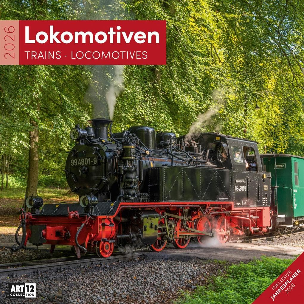 Lokomotiven Kalender 2026 - 30x30